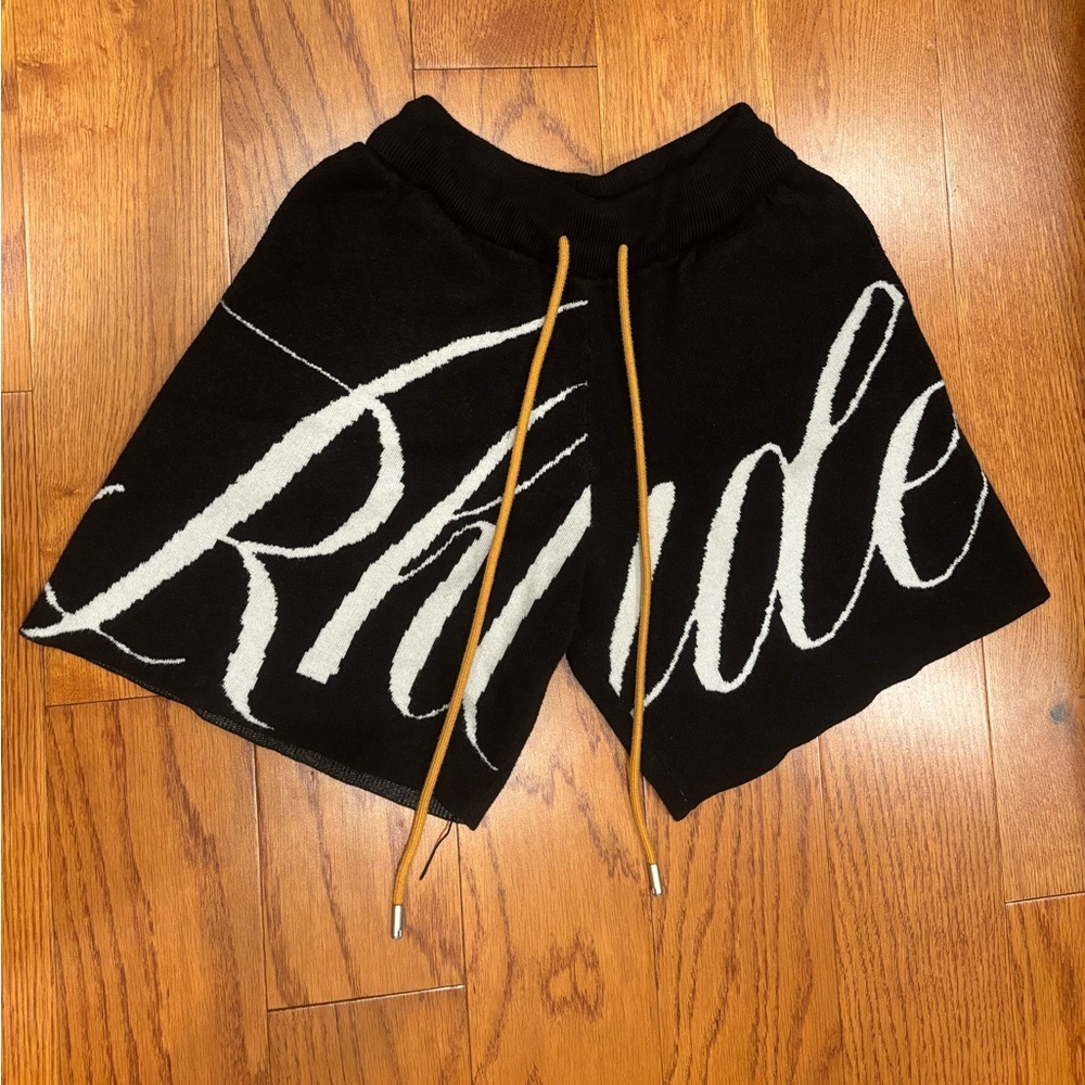 Rhude Black and Gray Knitwear